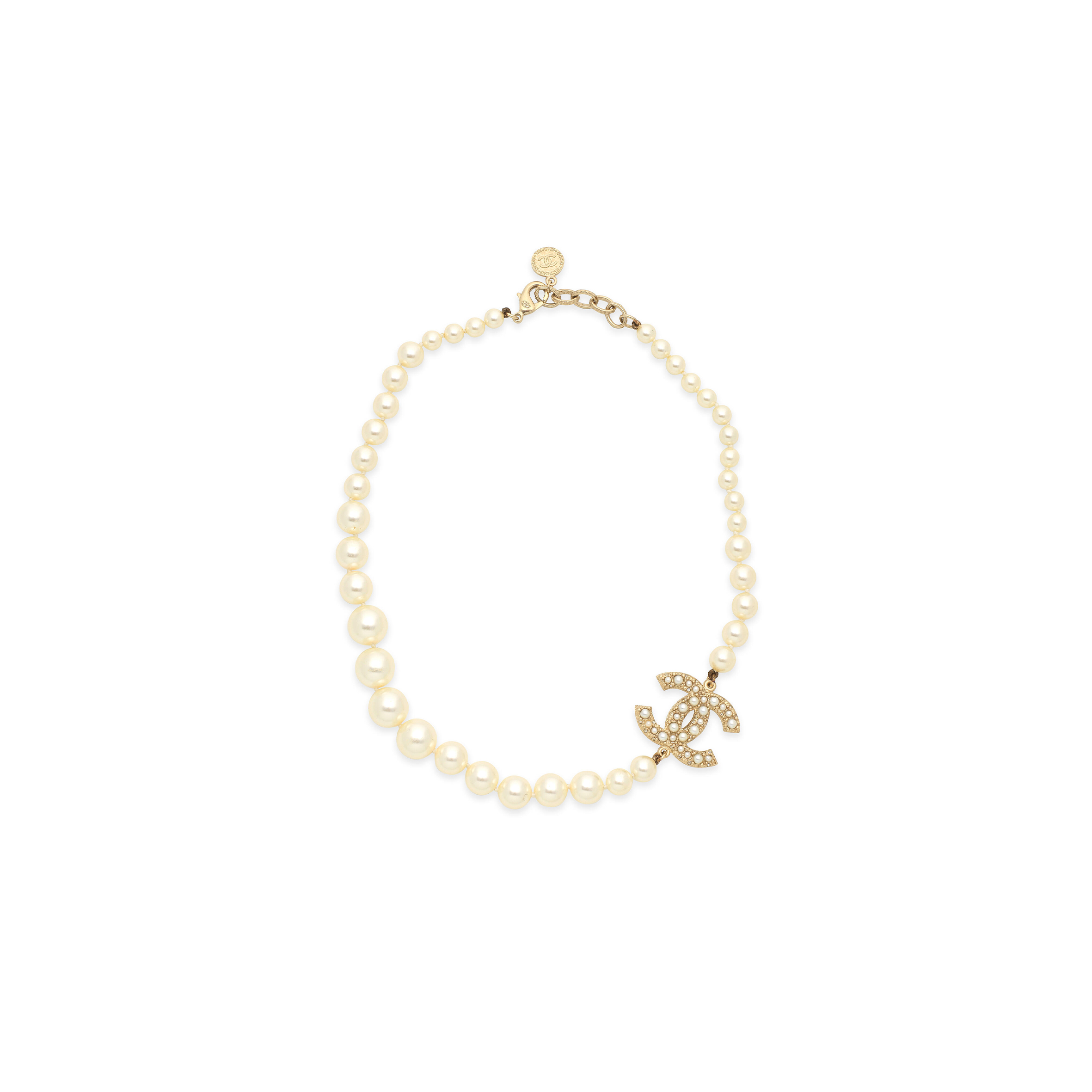 CHANEL PEARL CC CHOKER NECKLACE A64757